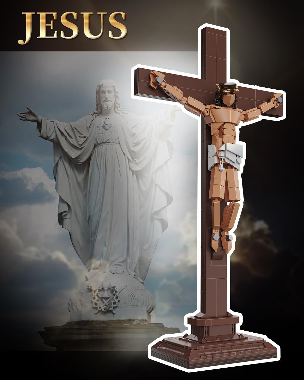 'Faith Bricks' Jesus Crucifixion Set