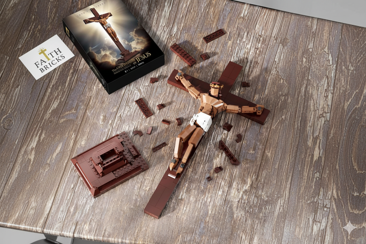 'Faith Bricks' Jesus Crucifixion Set